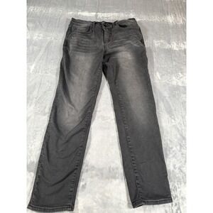CALVILLE Men's Size L Large Dark Gray Wash Slim Tapered Stretch Jeans Pants